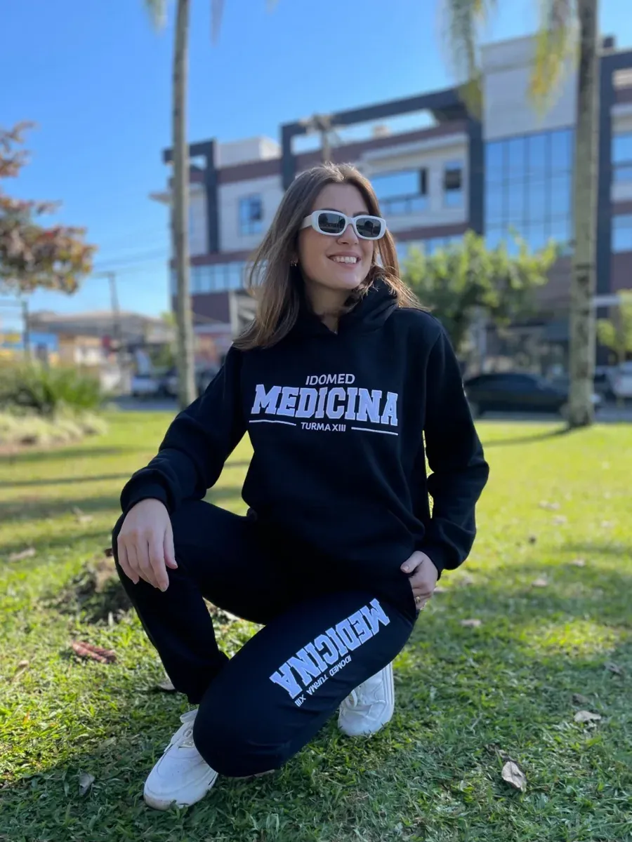 Conjunto de moletom e calça IDOMED Medicina Turma XIII